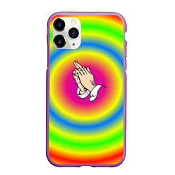 Чехол iPhone 11 Pro матовый Bright print