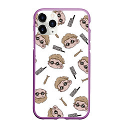 Чехол iPhone 11 Pro матовый Нанами Кенто Магическая битва, цвет: 3D-фиолетовый