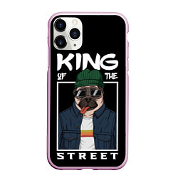 Чехол iPhone 11 Pro матовый King Street, цвет: 3D-розовый