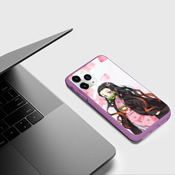 Чехол iPhone 11 Pro матовый НЕЗУКА NEZUKO, цвет: 3D-фиолетовый — фото 2