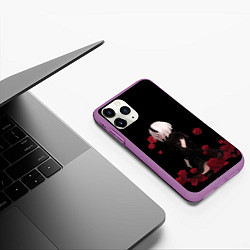 Чехол iPhone 11 Pro матовый ANIME TEEN, цвет: 3D-фиолетовый — фото 2