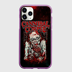 Чехол iPhone 11 Pro матовый Cannibal Corpse, цвет: 3D-фиолетовый