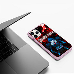 Чехол iPhone 11 Pro матовый ТЕТРАДЬ СМЕРТИ, цвет: 3D-розовый — фото 2