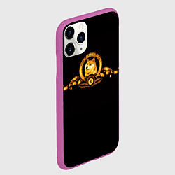 Чехол iPhone 11 Pro матовый DOGE COIN ДОГИ МЕМ, цвет: 3D-фиолетовый — фото 2