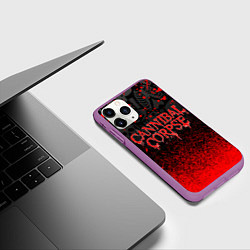 Чехол iPhone 11 Pro матовый CANNIBAL CORPSE, цвет: 3D-фиолетовый — фото 2