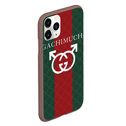 Чехол iPhone 11 Pro матовый GACHI GUCCI, цвет: 3D-коричневый — фото 2