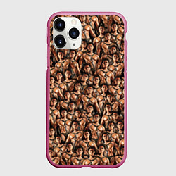 Чехол iPhone 11 Pro матовый Gachimuchi Van Darkholme, цвет: 3D-малиновый