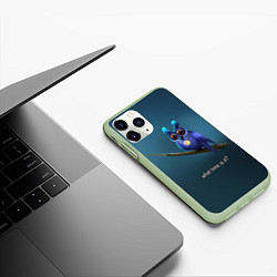 Чехол iPhone 11 Pro матовый Owl, цвет: 3D-салатовый — фото 2