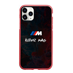 Чехол iPhone 11 Pro матовый BMW M AMG Killer, цвет: 3D-красный