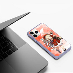 Чехол iPhone 11 Pro матовый GENSHIN IMPACT КЛИ, цвет: 3D-светло-сиреневый — фото 2