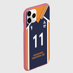 Чехол iPhone 11 Pro матовый KARASUNO 11 ФОРМА КАРАСУНО, цвет: 3D-малиновый — фото 2