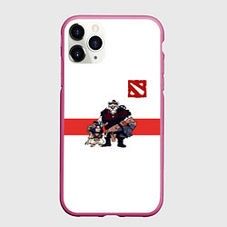 Чехол iPhone 11 Pro матовый Дота, цвет: 3D-малиновый