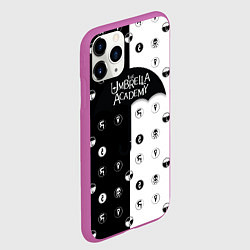 Чехол iPhone 11 Pro матовый Umbrella Academy, цвет: 3D-фиолетовый — фото 2