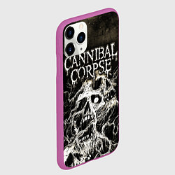 Чехол iPhone 11 Pro матовый Cannibal Corpse, цвет: 3D-фиолетовый — фото 2