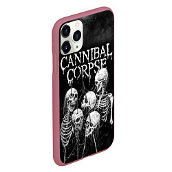 Чехол iPhone 11 Pro матовый Cannibal Corpse, цвет: 3D-малиновый — фото 2