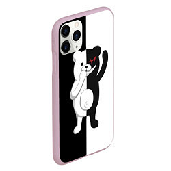 Чехол iPhone 11 Pro матовый МЕДВЕДЬ МОНОКУМА, цвет: 3D-розовый — фото 2