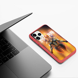 Чехол iPhone 11 Pro матовый Mass effect, цвет: 3D-красный — фото 2