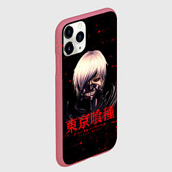 Чехол iPhone 11 Pro матовый Токийский гуль Tokyo Ghoul, цвет: 3D-малиновый — фото 2