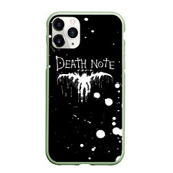 Чехол iPhone 11 Pro матовый DEATH NOTE ТЕТРАДЬ СМЕРТИ, цвет: 3D-салатовый