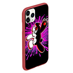 Чехол iPhone 11 Pro матовый MONOKUMA МОНОКУМА PAINT, цвет: 3D-красный — фото 2