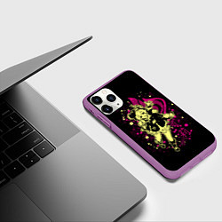 Чехол iPhone 11 Pro матовый GENSHIN IMPACT, КЛИ, цвет: 3D-фиолетовый — фото 2