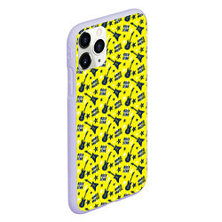 Чехол iPhone 11 Pro матовый Рок-звезда, цвет: 3D-светло-сиреневый — фото 2