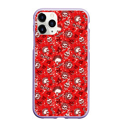 Чехол iPhone 11 Pro матовый Панк-рок, цвет: 3D-светло-сиреневый