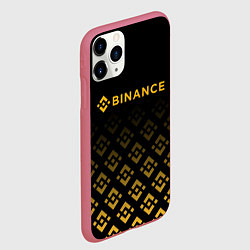 Чехол iPhone 11 Pro матовый BINANCE БИНАНС БИРЖА, цвет: 3D-малиновый — фото 2