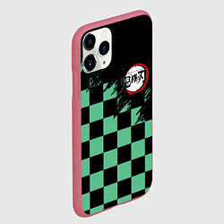 Чехол iPhone 11 Pro матовый TANJIRO KAMADO ТАНДЖИРО, цвет: 3D-малиновый — фото 2