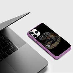 Чехол iPhone 11 Pro матовый Jinjer metal band, цвет: 3D-фиолетовый — фото 2