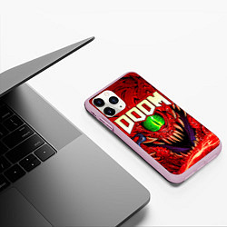 Чехол iPhone 11 Pro матовый DOOM Eternal, цвет: 3D-розовый — фото 2