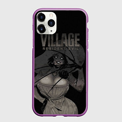 Чехол iPhone 11 Pro матовый VILLAGE resident evil, цвет: 3D-фиолетовый