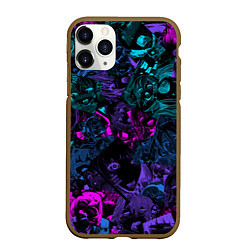 Чехол iPhone 11 Pro матовый Neon Ahegao