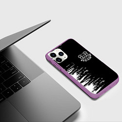 Чехол iPhone 11 Pro матовый Radiohead, цвет: 3D-фиолетовый — фото 2
