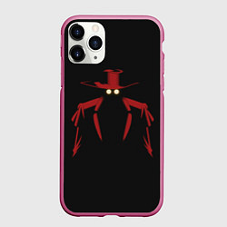 Чехол iPhone 11 Pro матовый Alucard, цвет: 3D-малиновый