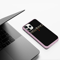 Чехол iPhone 11 Pro матовый Hellsing, цвет: 3D-розовый — фото 2