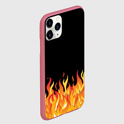Чехол iPhone 11 Pro матовый ОГОНЬ И НИЧЕГО ЛИШНЕГО, цвет: 3D-малиновый — фото 2