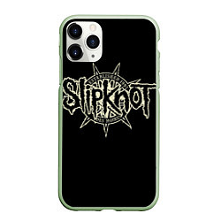 Чехол iPhone 11 Pro матовый Slipknot 1995, цвет: 3D-салатовый