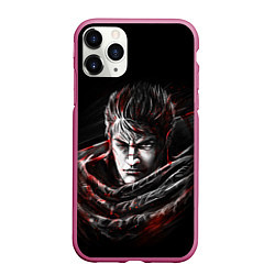 Чехол iPhone 11 Pro матовый BERSERK БЕРСЕРК, цвет: 3D-малиновый