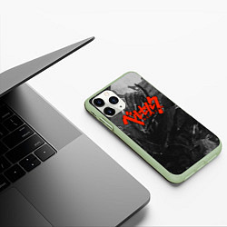 Чехол iPhone 11 Pro матовый BERSERK БЕРСЕРК, цвет: 3D-салатовый — фото 2