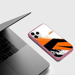 Чехол iPhone 11 Pro матовый KTM КТМ Z, цвет: 3D-малиновый — фото 2