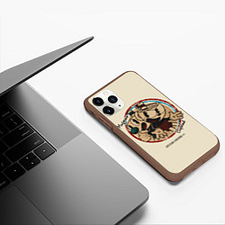 Чехол iPhone 11 Pro матовый CUPHEAD, цвет: 3D-коричневый — фото 2