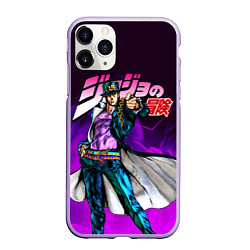 Чехол iPhone 11 Pro матовый JOJOS BIZARRE ADVENTURE, цвет: 3D-светло-сиреневый