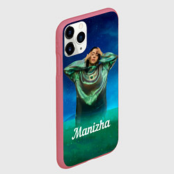 Чехол iPhone 11 Pro матовый Манижа Manizha, цвет: 3D-малиновый — фото 2