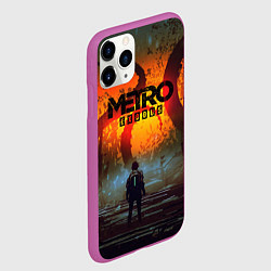 Чехол iPhone 11 Pro матовый Metro Exodus, цвет: 3D-фиолетовый — фото 2