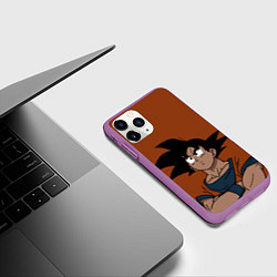 Чехол iPhone 11 Pro матовый DRAGON BALL ДРАГОН БОЛЛ, цвет: 3D-фиолетовый — фото 2