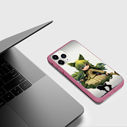 Чехол iPhone 11 Pro матовый Mylne and the Forest Gift, цвет: 3D-малиновый — фото 2