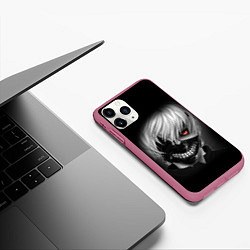 Чехол iPhone 11 Pro матовый TOKYO GHOUL ТОКИЙСКИЙ ГУЛЬ, цвет: 3D-малиновый — фото 2