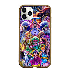 Чехол iPhone 11 Pro матовый ONE PIECE ВАН ПИС ПЕРСОНАЖИ