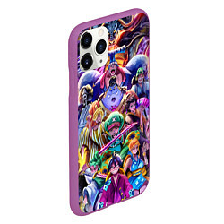 Чехол iPhone 11 Pro матовый ONE PIECE ВАН ПИС ПЕРСОНАЖИ, цвет: 3D-фиолетовый — фото 2